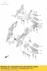 Tutaj możesz zamówić pokrycie, podnó? Ek od Suzuki , z numerem części 4353444G01: