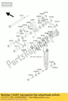 131071330, Kawasaki, schacht klx250-g1 kawasaki d klx 125 250 300 1995 1996 1997 1998 1999 2000 2001 2002 2003, Nieuw