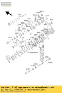 kawasaki 131071330 shaft klx250-g1 - Bottom side