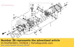 Aqui você pode pedir o o-ring, 9,6x1,9 (keihin) em Honda , com o número da peça 91302P6H003: