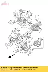 cilinderkop van Yamaha, met onderdeel nummer 4XP111011100, bestel je hier online: