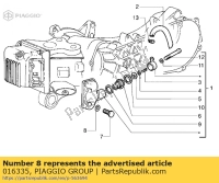 016335, Aprilia, rondella, Nuovo