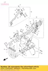 Aqui você pode pedir o cabo, polia 1 em Yamaha , com o número da peça 2CR1133E0000: