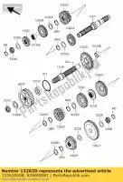 132620608, Kawasaki, marcia, uscita 2a, 38t kawasaki vn classic e voyager b d c f custom abs k a vulcan lt g vn1700 tourer 1700 , Nuovo