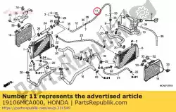 Tutaj możesz zamówić rura a, zbiornik rezerwowy od Honda , z numerem części 19106MCA000: