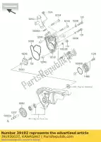 391920037, Kawasaki, pipe-water kx250-n1 kawasaki kx 250 2004 2005 2006 2007 2008 2009 2010 2011 2012 2013 2014 2015 2016, New