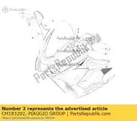 CM183202, Piaggio Group, espelho retrovisor esquerdo aprilia  srv zapm55103, zd4m55104, zapm55104 850 2012 2016 2017 2018 2019, Novo