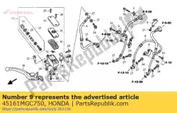 Here you can order the no description available at the moment from Honda, with part number 45161MGC750: