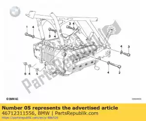 bmw 46712311556 shim - 3,25mm - Bottom side