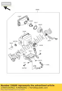 kawasaki 2300510646Z lampada body-comp-head, b klf300-a - Il fondo