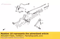 46526KY7000, Honda, ochraniacz ?rodkowy honda xr  l xr125l 125 , Nowy