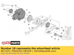 Qui puoi ordinare tubo di aspirazione del motore da Piaggio Group , con numero parte 851525: