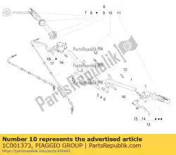 Qui puoi ordinare trasmissione controllo chiusura farfalla da Piaggio Group , con numero parte 1C001373: