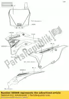 560694102, Kawasaki, modèle, linceul, lh kx85cef kawasaki  kx 85 2014 2017 2018, Nouveau