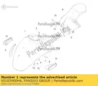 65102900HA, Piaggio Group, voorspatbord     , Nieuw