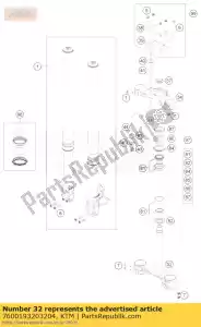 ktm 7600193203204 pinza tripla inferiore cpl. - Il fondo