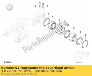 bmw 33177659174 joint d'arbre - 50x62x5 - La partie au fond