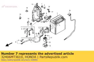 Honda 32406MT3610 dekking a, magnetische starter - Onderkant