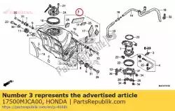 Here you can order the no description available at the moment from Honda, with part number 17500MJCA00: