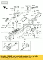 460120098, Kawasaki, Houder-handgreep, upp zr750lbf kawasaki z 750 2011 2012, Nowy