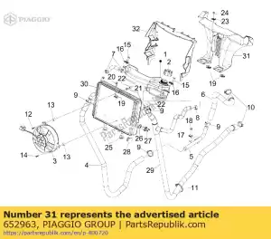 Piaggio Group 652963 kana? powietrzny - Dół