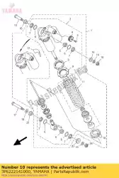 Aquí puede pedir guía, primavera 1 de Yamaha , con el número de pieza 3P6222141000: