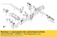24211KPT900, Honda, fork, r. gearshift honda xr  l xr125l 125 , New