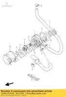 1646131E00, Suzuki, manguera, aceite clr.in suzuki rf 600 900 1993 1994 1995 1996 1997 1998, Nuevo