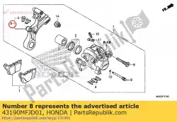 beugel sub ass., rr. Van Honda, met onderdeel nummer 43190MFJD01, bestel je hier online: