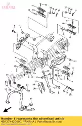 Here you can order the bracket 2 from Yamaha, with part number 4BR274420000: