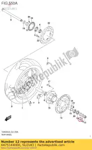 Suzuki 6475144H00 entretoise, essieu arrière - La partie au fond