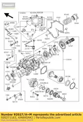 Qui puoi ordinare collare, l = 23,9 m / m z1000-e2 da Kawasaki , con numero parte 920271163: