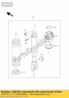 130701177, Kawasaki, guide, ressort kl650-a1 kawasaki klr tengai 500 650 1987 1988 1989 1990 1991, Nouveau