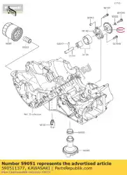 tandwiel, oliepomp van Kawasaki, met onderdeel nummer 590511377, bestel je hier online: