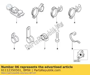 bmw 61112350501 holder - Bottom side