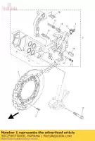 5XC2581TG000, Yamaha, conjunto de freio a disco yamaha yz 125 250 450 2007 2008 2009 2010 2011 2012 2013 2014 2015 2016, Novo