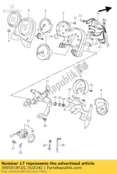Qui puoi ordinare staffa, metro da Suzuki , con numero parte 3495019F20: