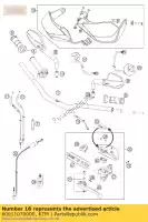 60011070000, KTM, interruptor de luz a.d. 03 ktm adventure sm superm supermoto 950 990 2003 2004 2005 2006 2007 2008 2009 2010 2011 2012 2013, Novo