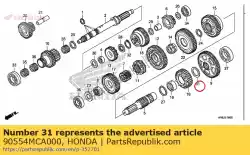 Tutaj możesz zamówić podk? Adka oporowa 28mm od Honda , z numerem części 90554MCA000: