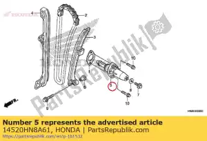 honda 14520HN8A61 conjunto levantador, tensor - Lado inferior