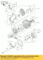 410340070458, Kawasaki, drum-assy,rear brake,sil ej800 kawasaki w 800 2011 2012 2013 2014 2016, New