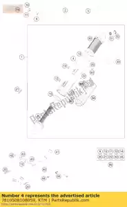 ktm 7810508108059 sil. beugel titan-look - Onderkant