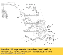 Aprilia AP8150182, Zakrzywiona podk?adka spr??ysta, OEM: Aprilia AP8150182