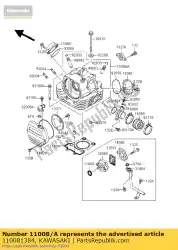 Ici, vous pouvez commander le tête-cylindre-comp auprès de Kawasaki , avec le numéro de pièce 110081384: