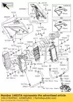 1403700956C, Kawasaki, pantalla, rh kx250w9f kawasaki kx 250 2009, Nuevo