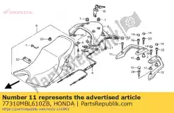 Aqui você pode pedir o comp. Ferroviário, r. Rr. Agarrar * nh158r * (nh158r cinza carbono) em Honda , com o número da peça 77310MBL610ZB: