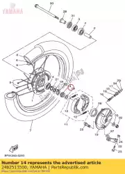 Aqui você pode pedir o engrenagem em Yamaha , com o número da peça 2482513500: