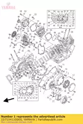 Ici, vous pouvez commander le couvercle, carter moteur 1 auprès de Yamaha , avec le numéro de pièce 1D7154110000: