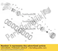 1A018699, Piaggio Group, koppelingsnaaf aprilia ksua0 rs 660 abs (apac) tuono 660 (apac) zd4ksa00, zd4kvh, zd4ksg zd4ksue0 zd4xba00 zd4ztpiag 660 2020 2021 2022, Nieuw