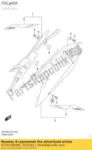 suzuki 4719128H00 sluitring, frame co - Onderkant